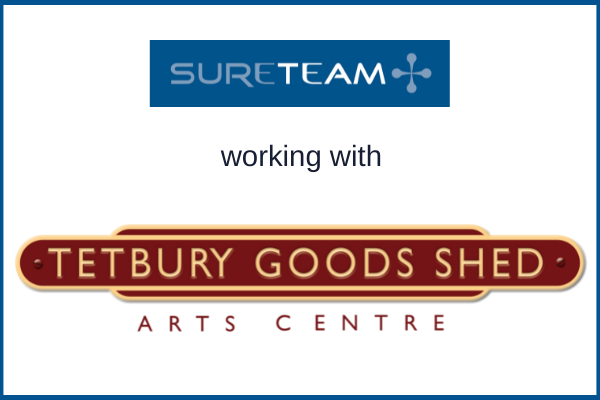 Sureteam and Tetbury Goods Shed Arts Centre Logos