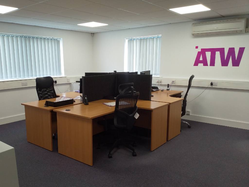 office desks and chairs