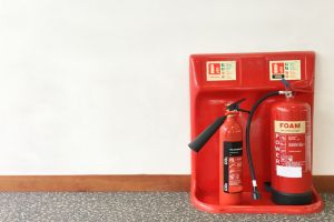 CO2 and Foam fire extinguishers